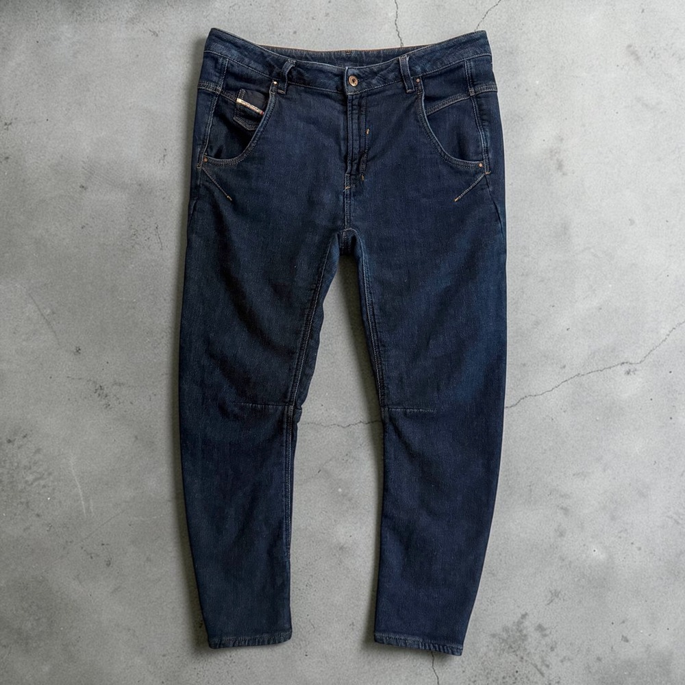 Diesel Fayza-NE JoggJeans 31 Dark Wash Tapered Boyfriend Stretch Denim 0805F